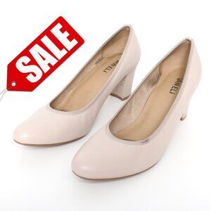 Vaneli Ivory Leather Heeled Pumps Sz 10